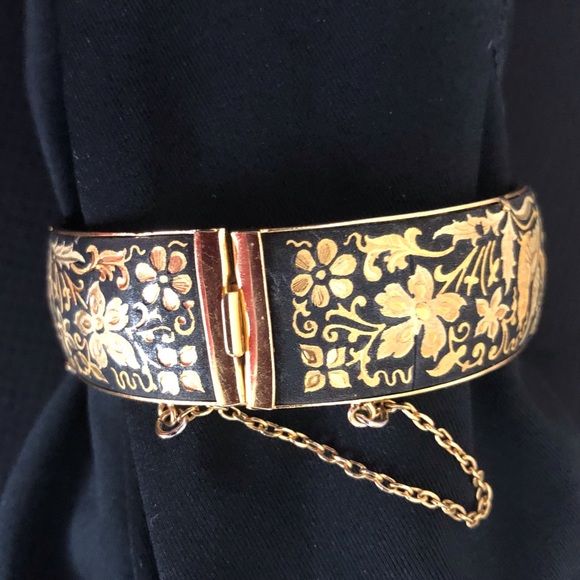 Vintage Damascene Cuff Bracelet - Picture 5 of 16